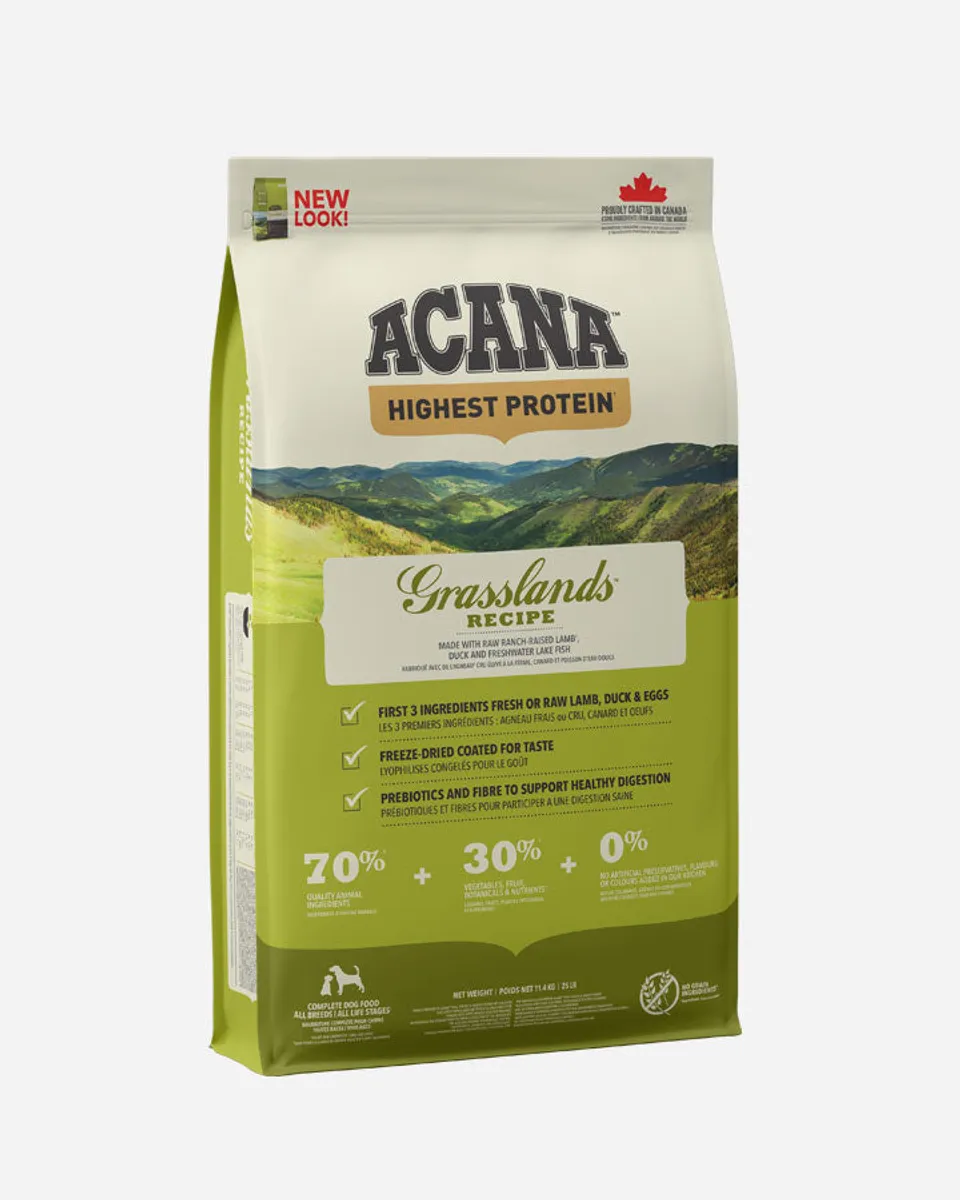 Acana Grasslands - Lam, And og Æg, 11.4 kg