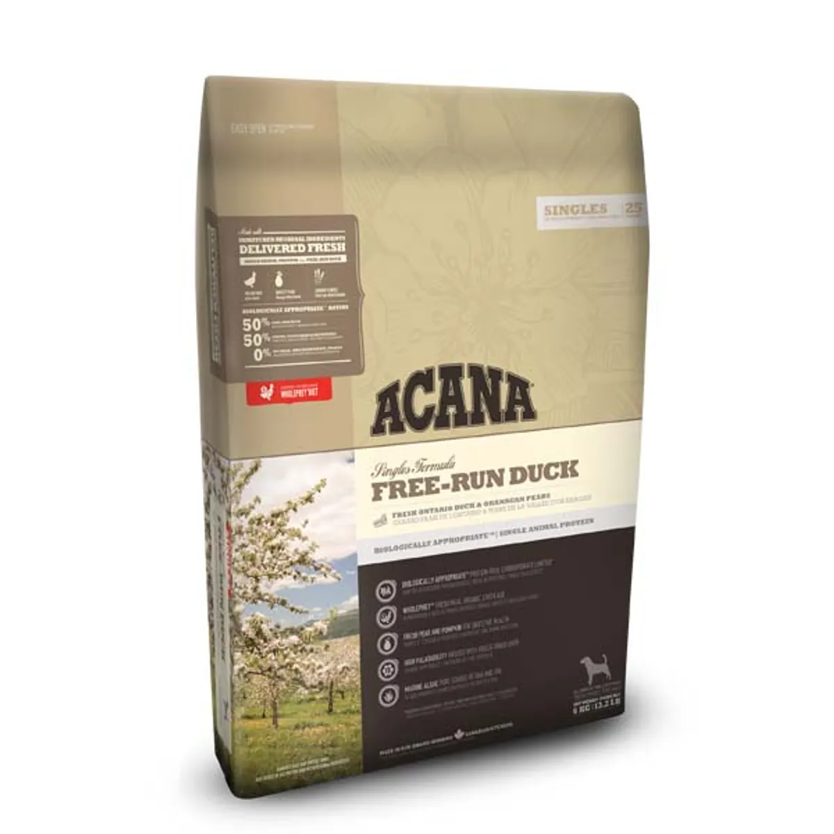 ACANA hundefoder Free run Duck 11,4kg