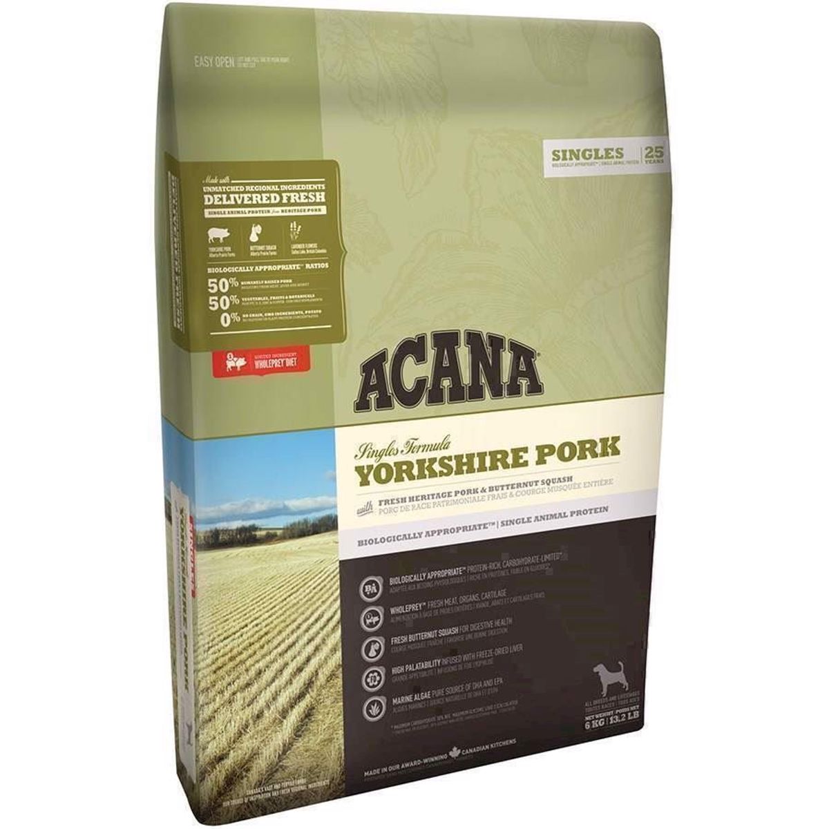 Acana YorkShire Pork, Single protein, 11.4 kg