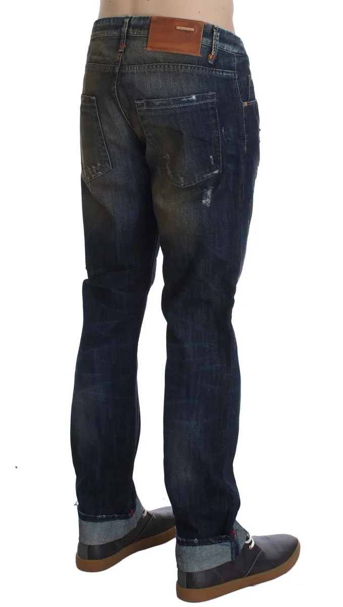 Acht Elegant Straight Fit Herre Denim Jeans