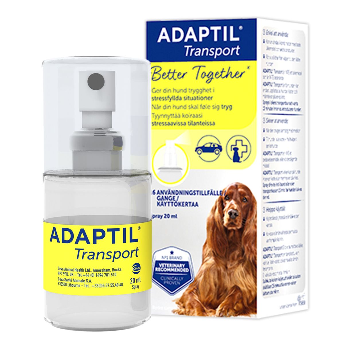 Adaptil Transport spray.