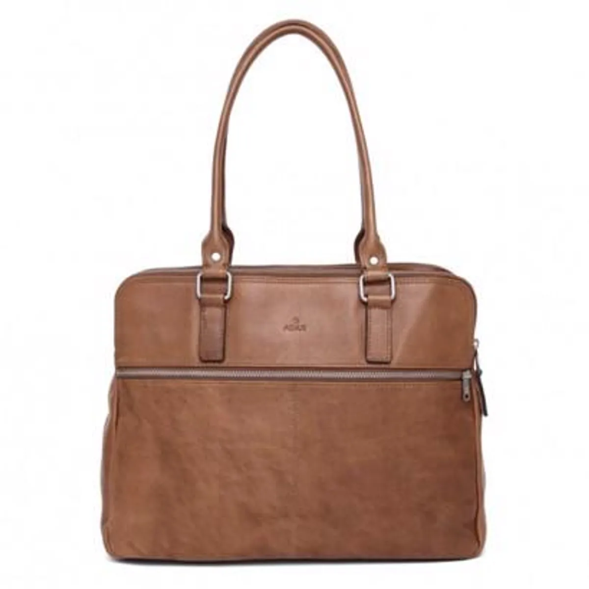 ADAX Napoli Gerda håndtaske 14" Cognac 282725