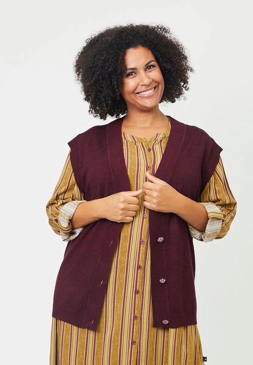 Adia - Bluse - Adabric - Burgundy - M/46-48