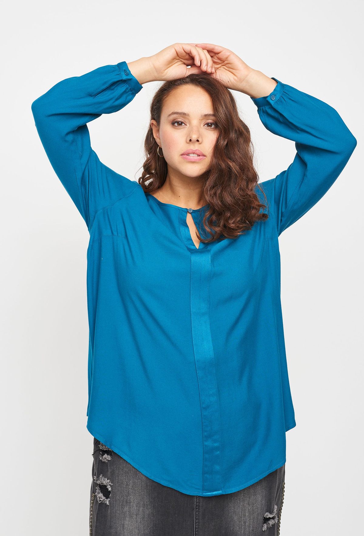 Adia - Bluse - Adkasey - Deep Ocean - Xs/38-40