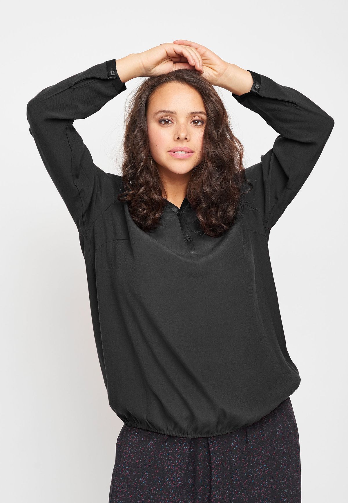 Adia - Bluse - Adkayla - Black - L/50-52