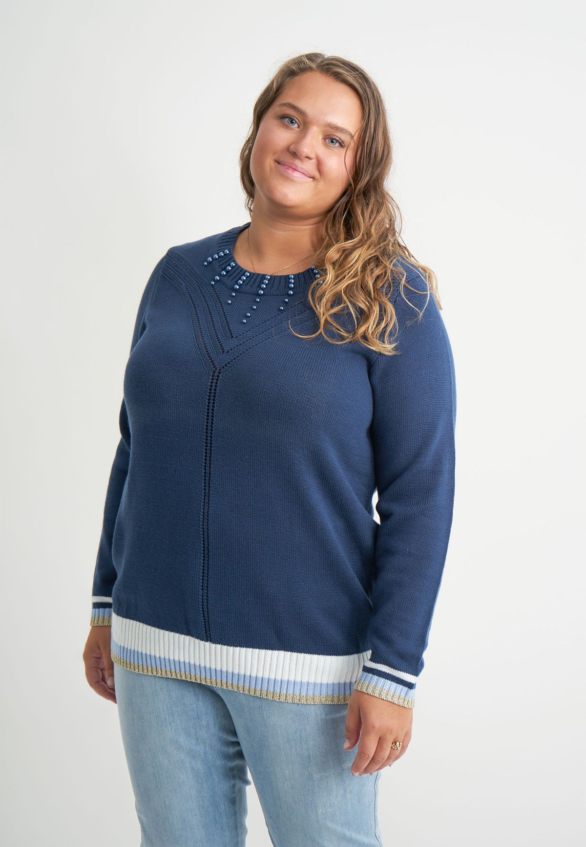 Adia - Bluse - Adranua - Navy - L