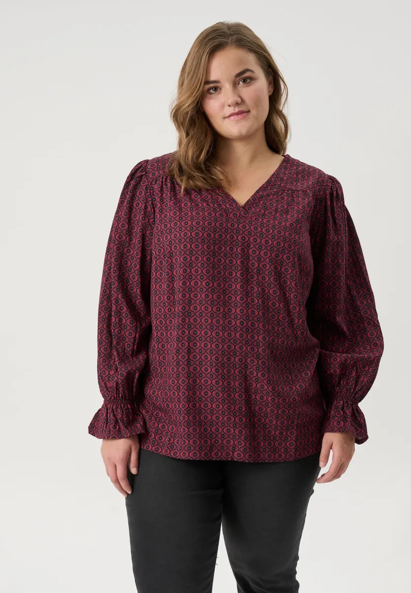 Adia - Bluse - Adronja - Wine Red - Xs/38-40