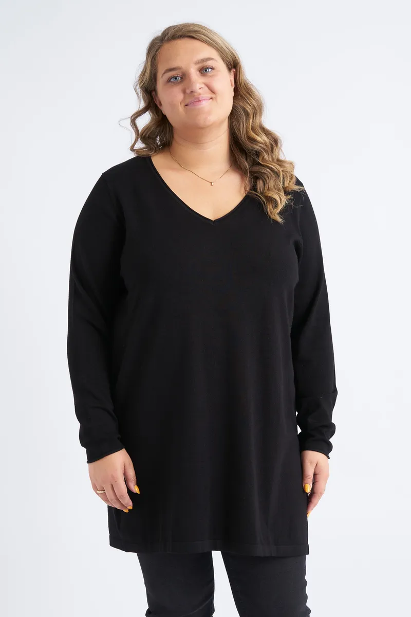 Adia - Bluse - Adsarah - Black - L/50-52