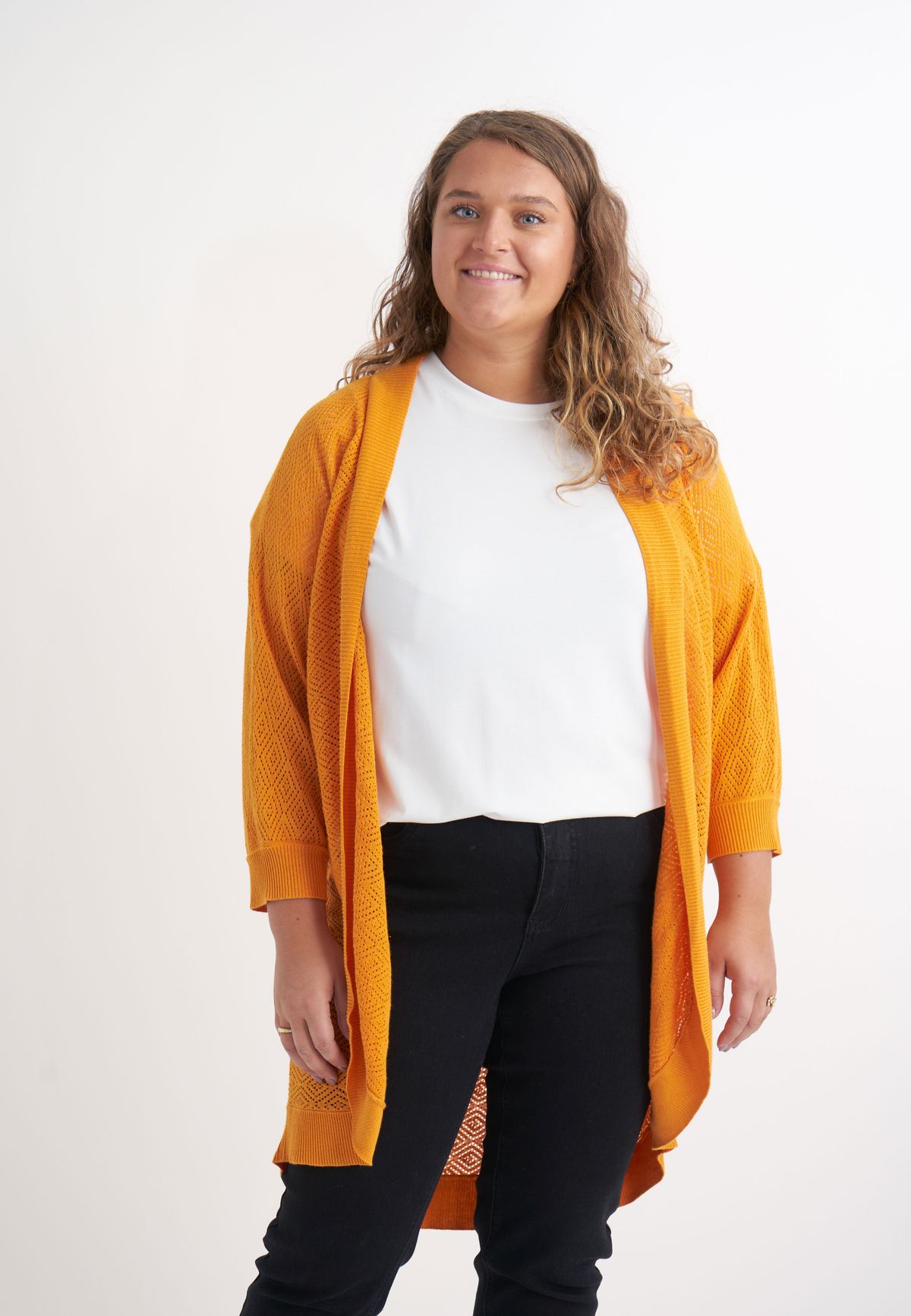 Adia - Cardigan - Adbritta - Cumquat Orange - L/50-52