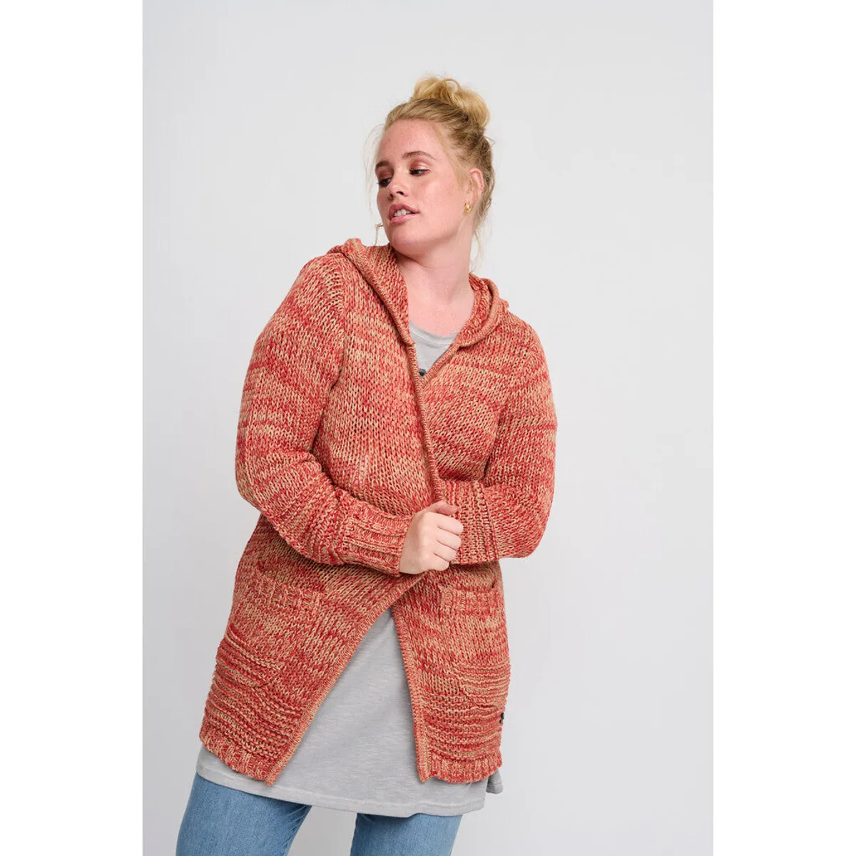 Adia - Cardigan - Adlisha - Burnt Orange - S/42-44