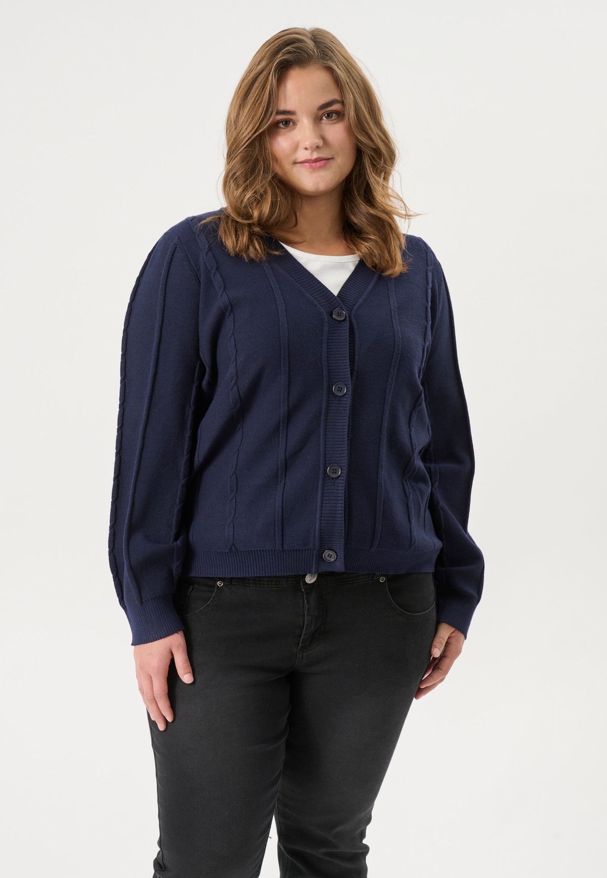 Adia - Cardigan - Adrikka - Navy Blue - S/42-44