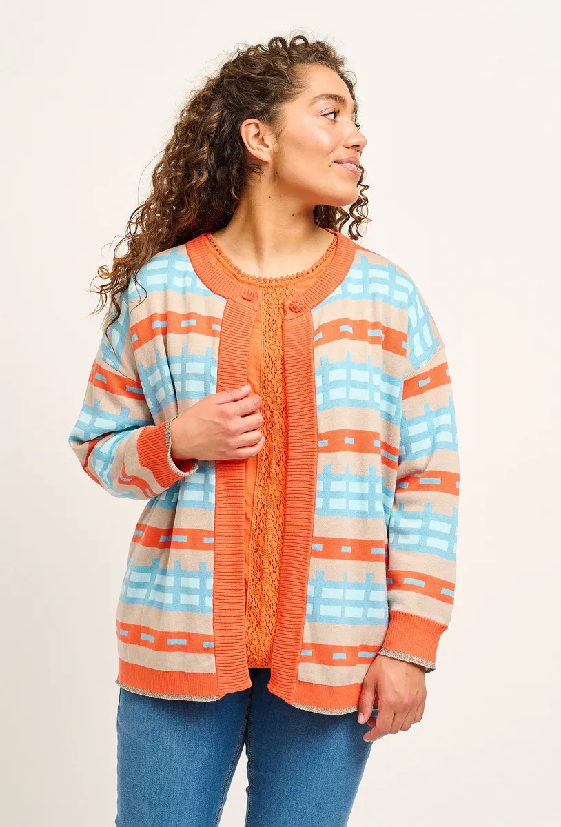 Adia - Cardigan - Adsylva - Dolphin Blue - L/50-52