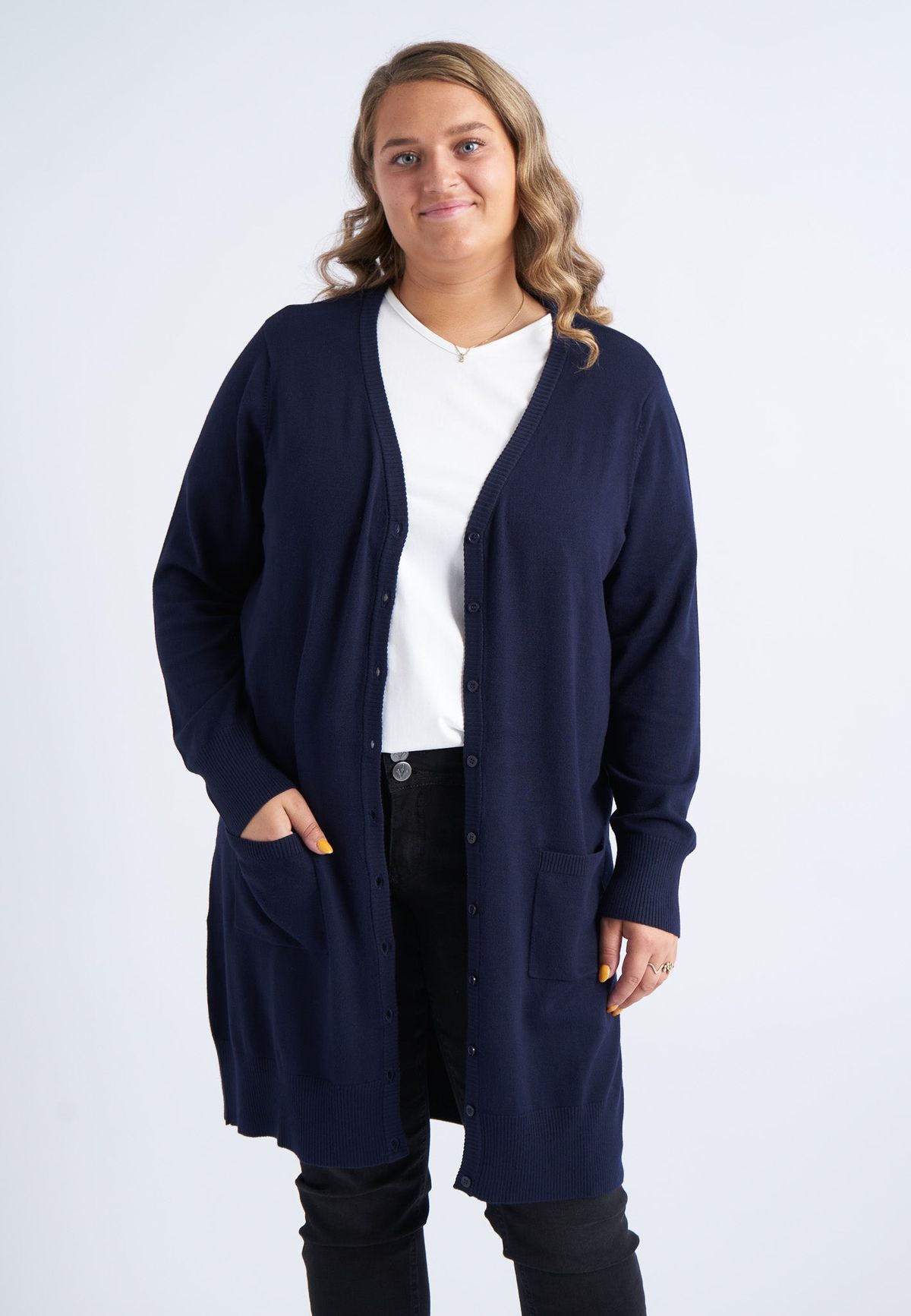 Adia - Cardigan - Adsyverine - Navy Blue - L/50-52