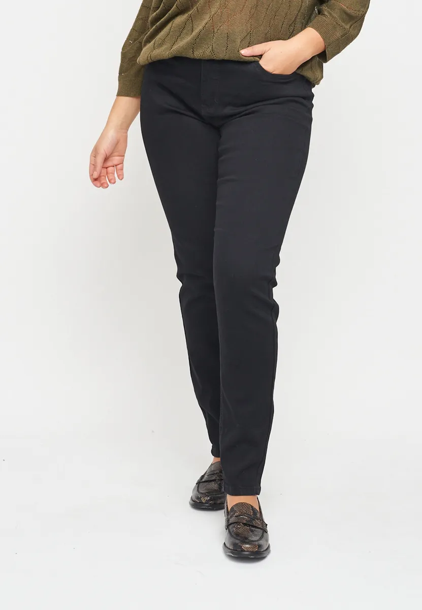 Adia - Jeans - Admilan - Black - 48