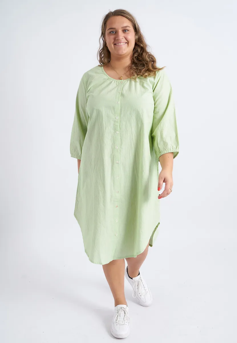 Adia - Kjole - Adbitten - Green Banana - L/50-52