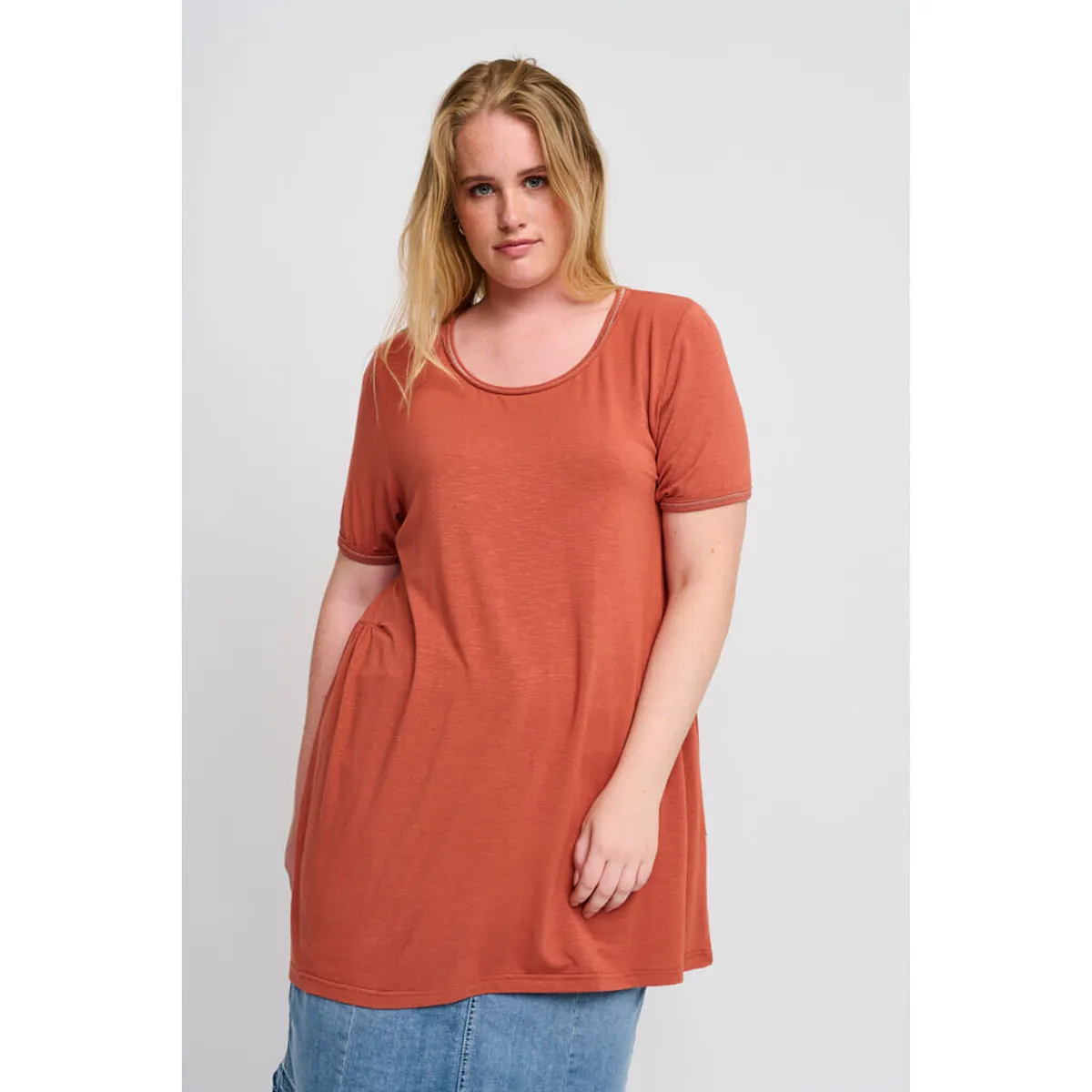 Adia - T-shirt - Adlidia - Burnt Orange - Xs/38-40