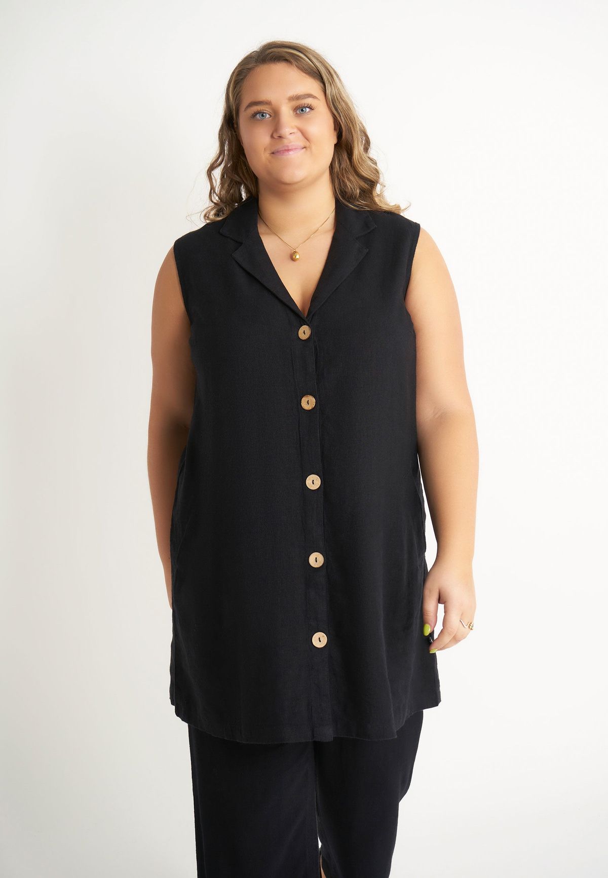 Adia - Top - Berentine - Black - L/50-52