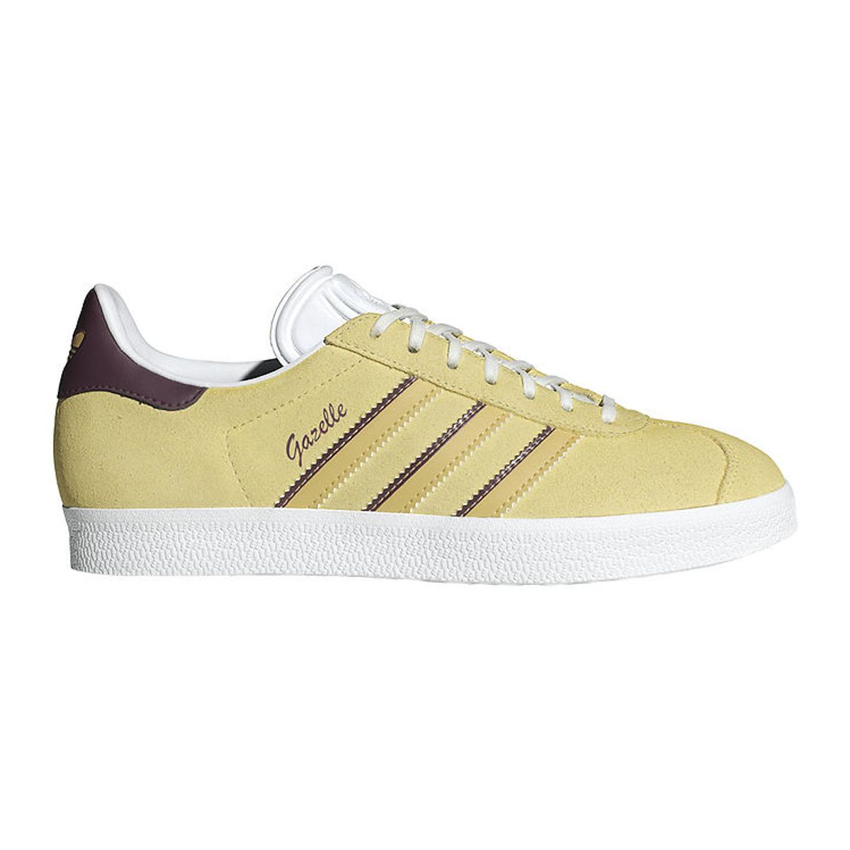 adidas Originals Sko - Gazelle W - Gul/Bordeaux