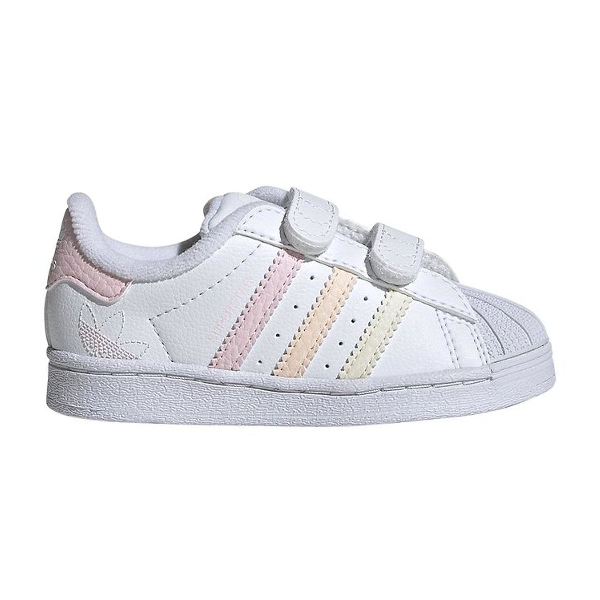 adidas Originals Sko - Superstar CF I - Hvid/Rosa/Gul