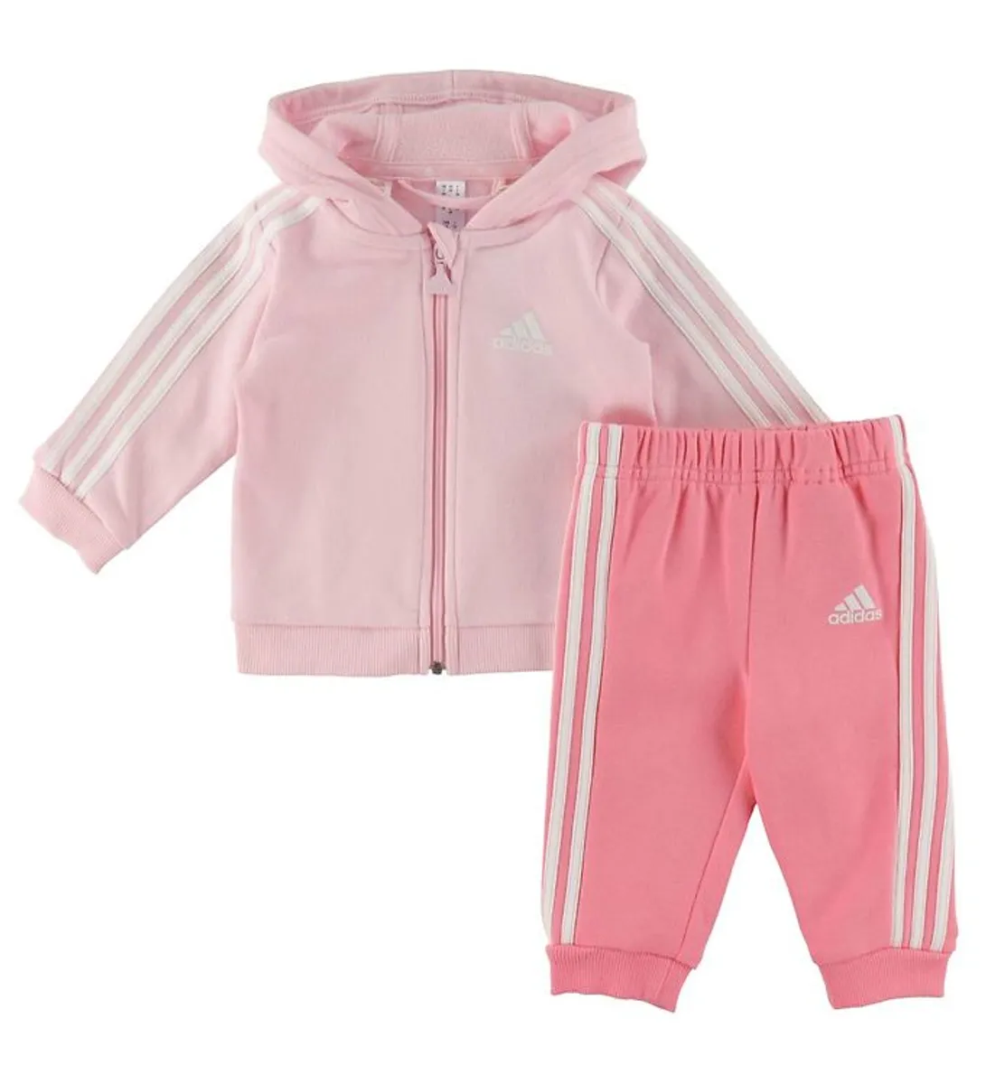 adidas Performance Sweatsæt - I 3S FZ FL JOG - Pink