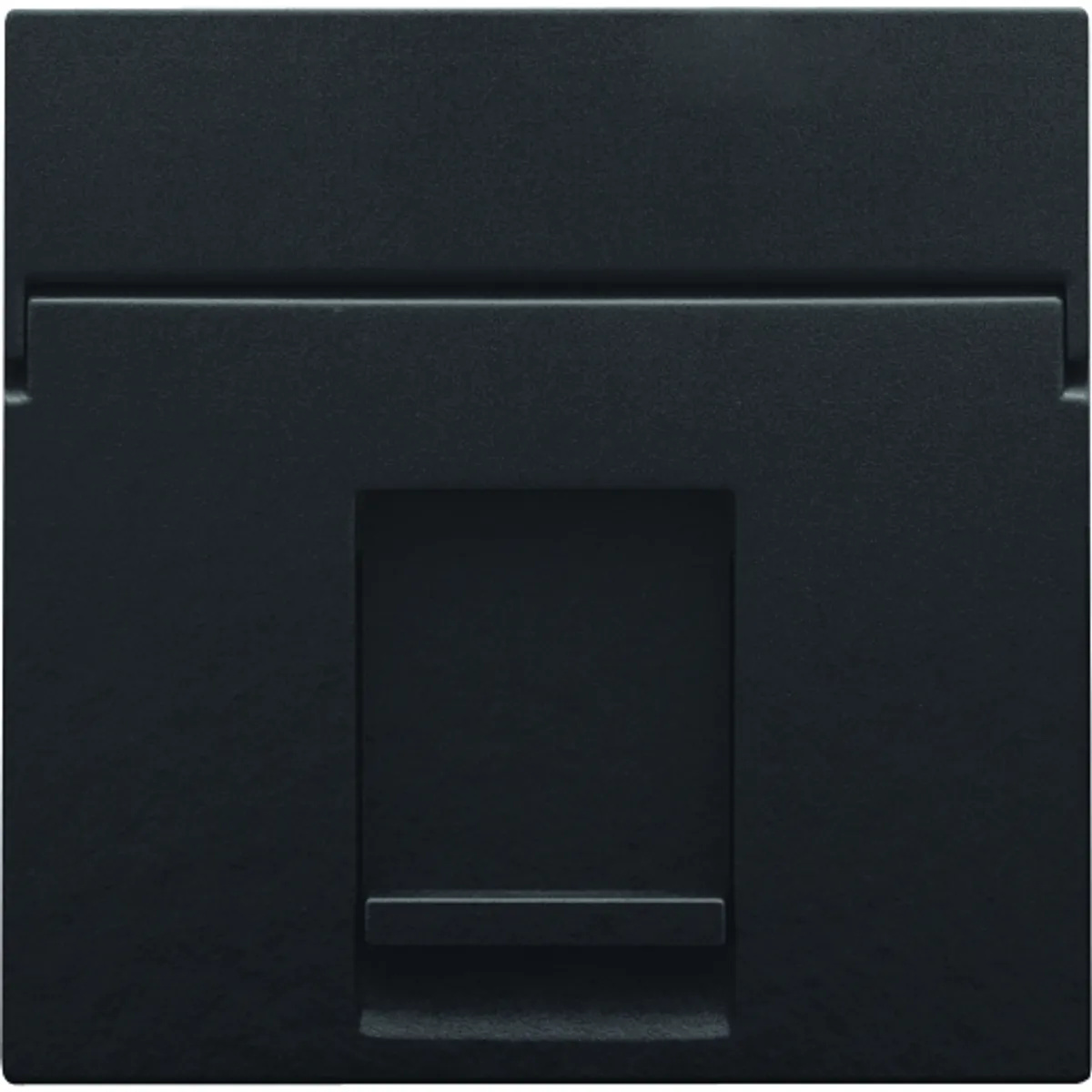 AFDÆKNING 1X RJ45 PIANO BLACK