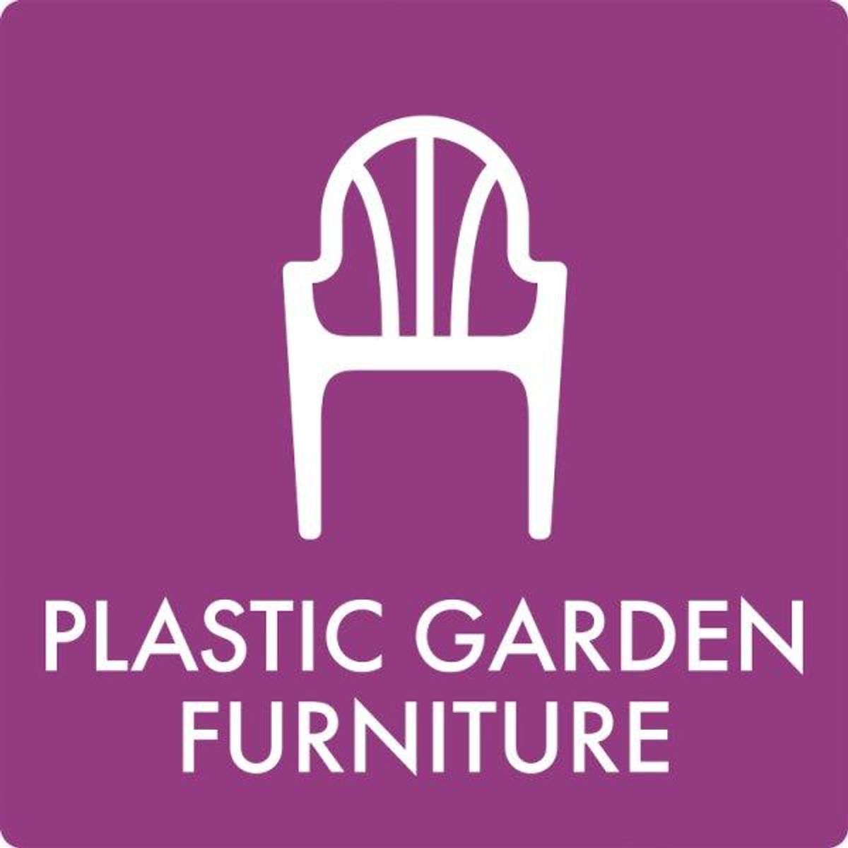 Affaldsskilt Plastic garden furniture