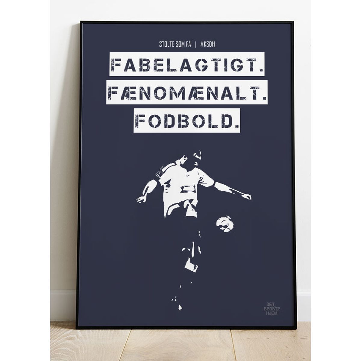 AGF - KSDH fodboldplakat - Fabelagtig - Lilla - 50 x 70 cm - Kr. 279,-