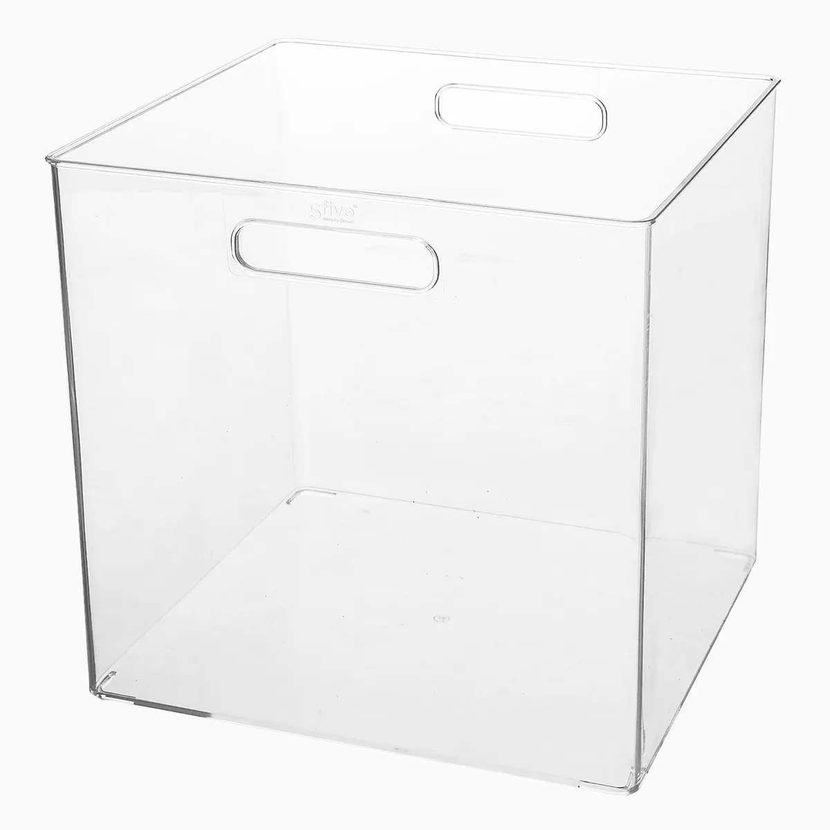 Agnete - Kasser i klar plast - Transparent - 31cm x 31cm x 31,4cm