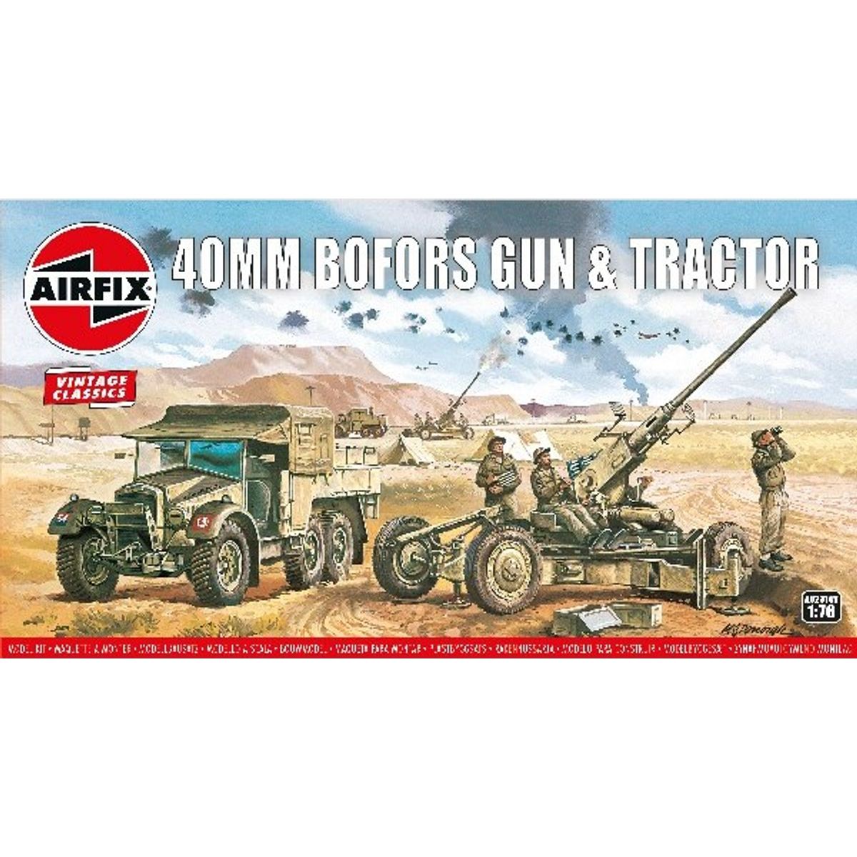 Airfix - 40 Mm Bofors Gun + Tractor - 1:76 - A02314v