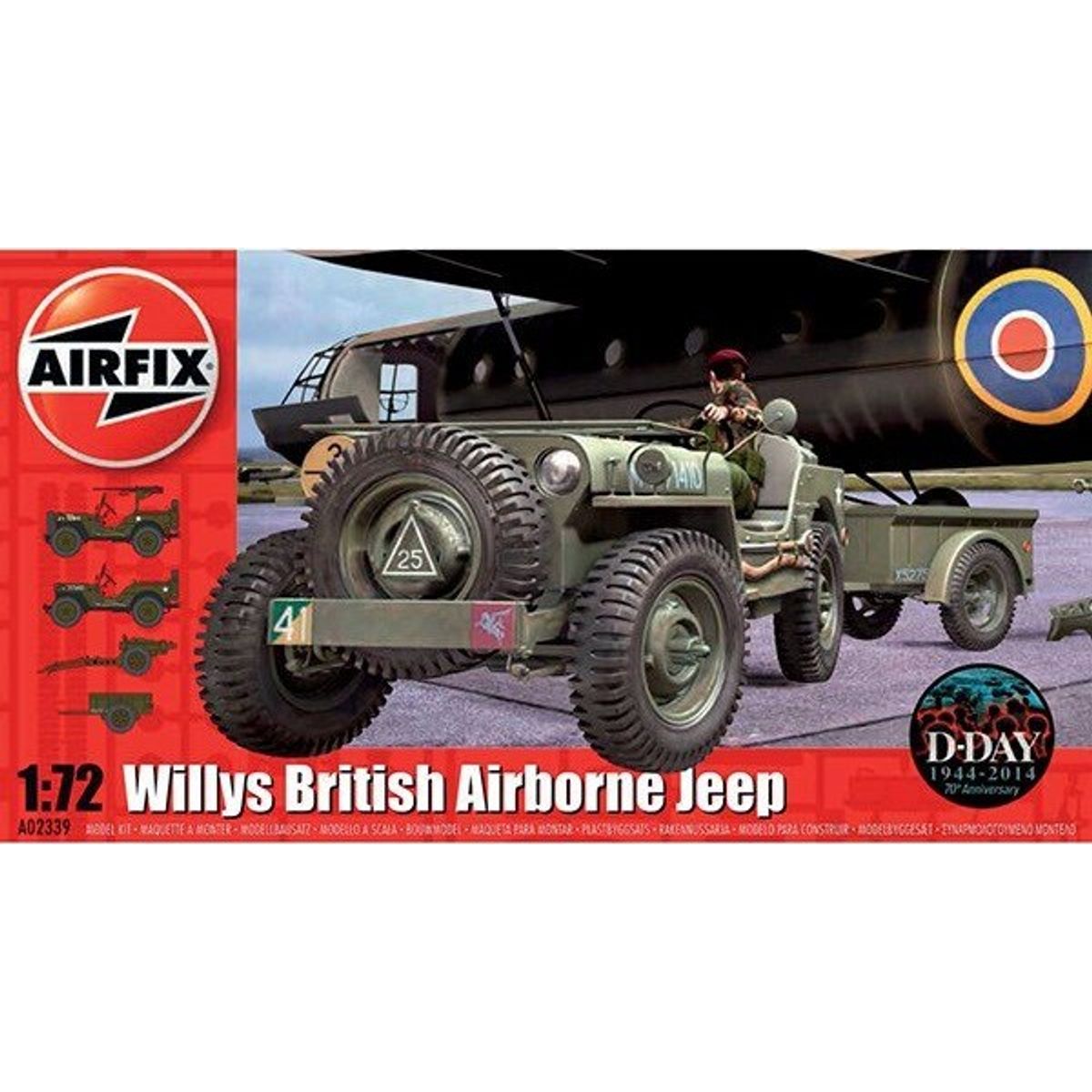 Airfix D-day - Willys British Airborne Jeep - 1:72 - A02339