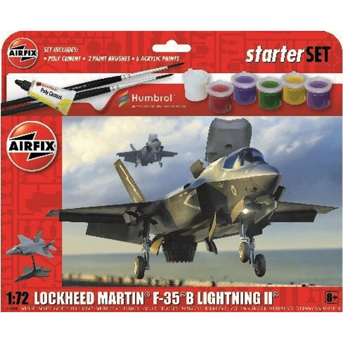 Airfix - Starter Set Lockheed Martin F-35b Light Ll - 1:72 - A55010