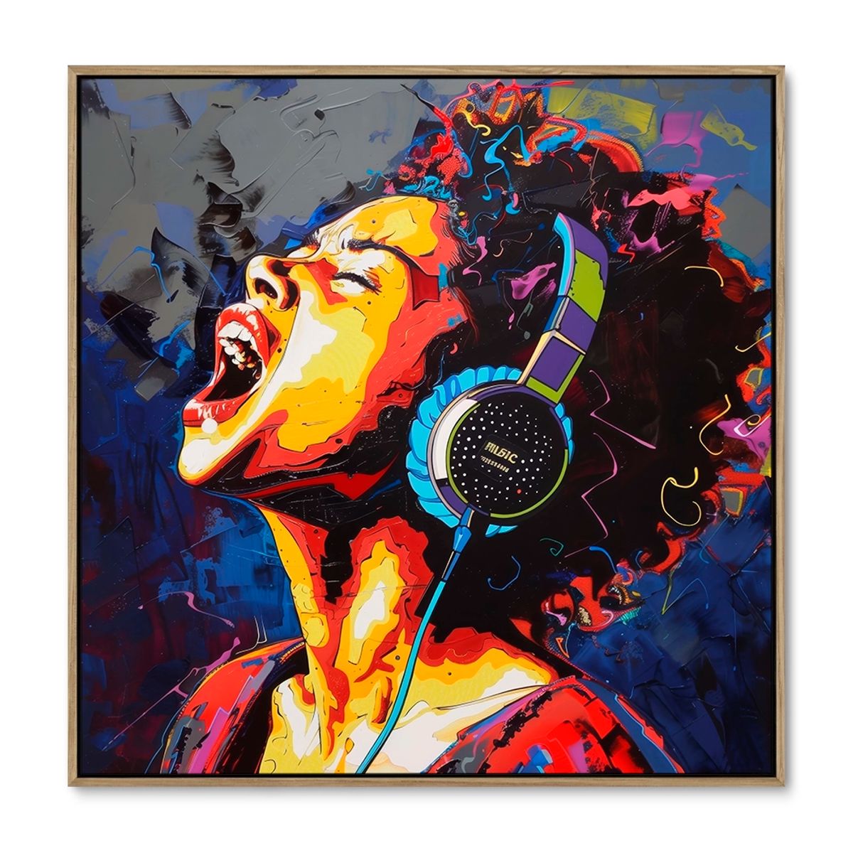 Alive with Music - 100x100 cm. - Ege ramme