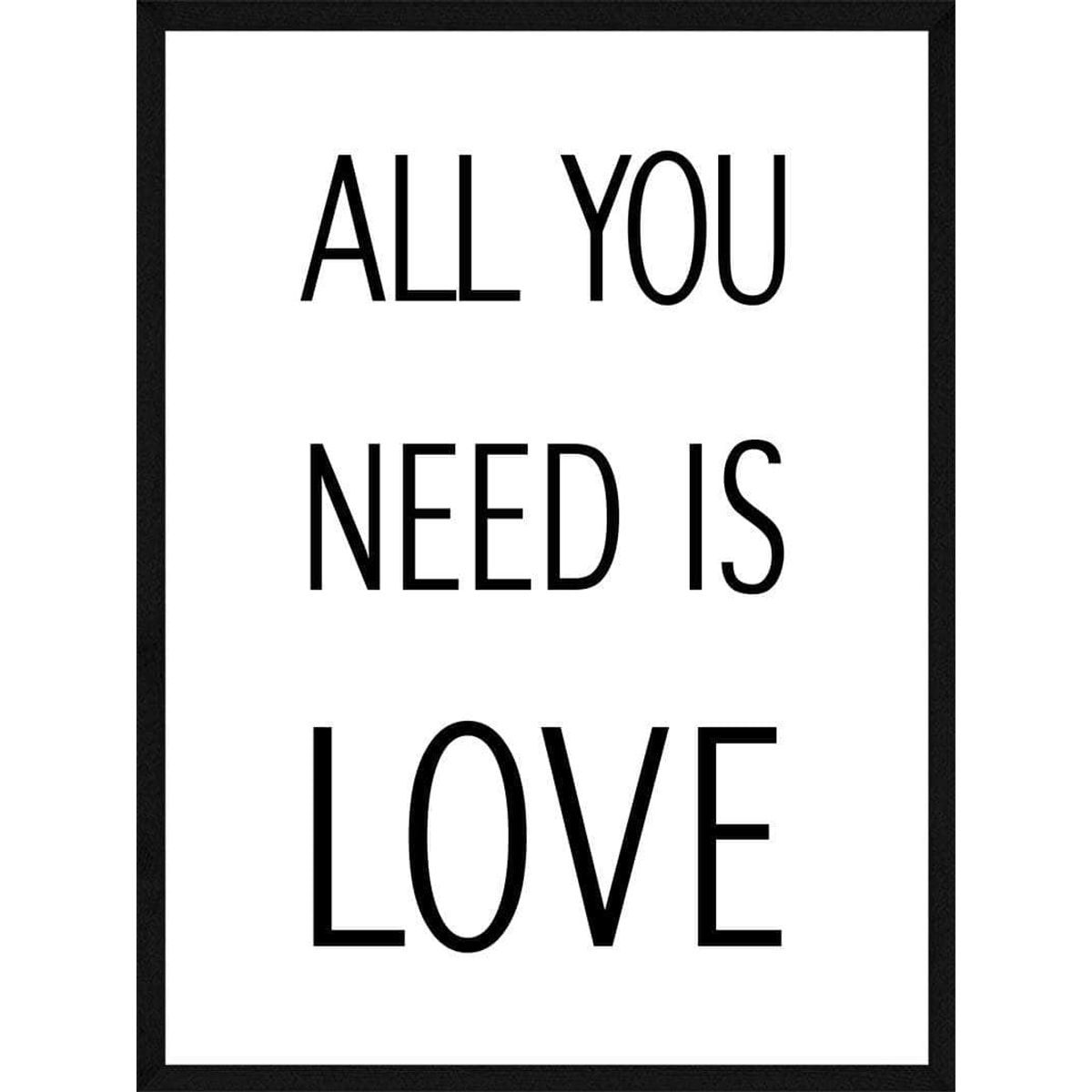 All you need is love plakat