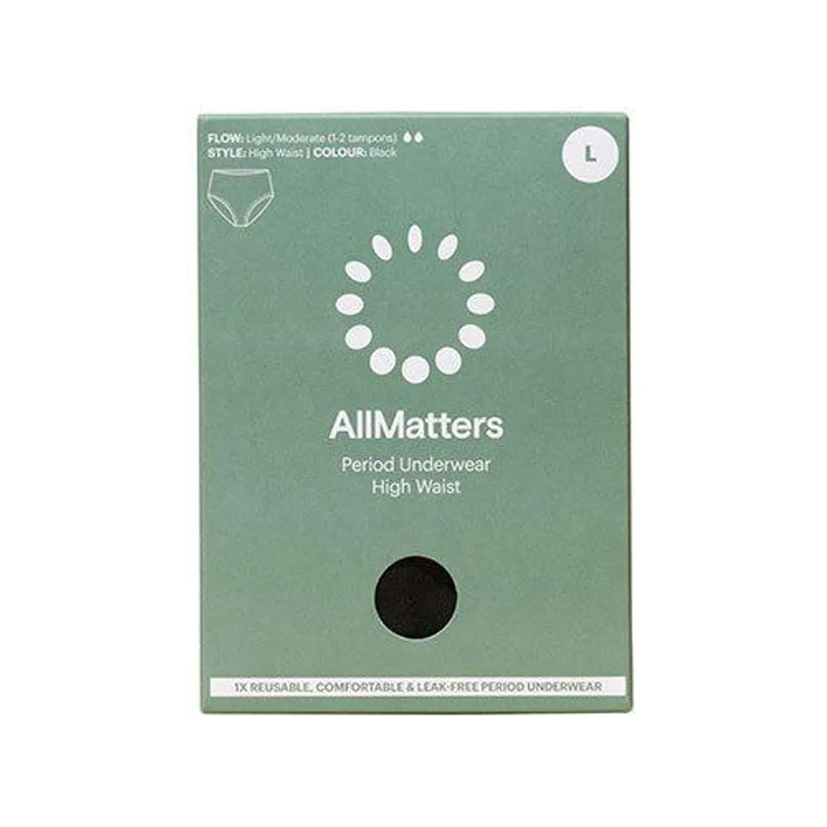 AllMatters High Waist Underwear - L