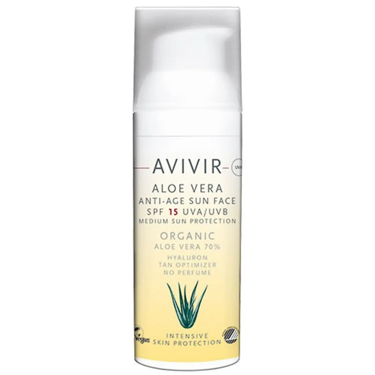 Aloe Vera Anti-Age Sun Ansigt SPF 15 - 50 ml - Avivir