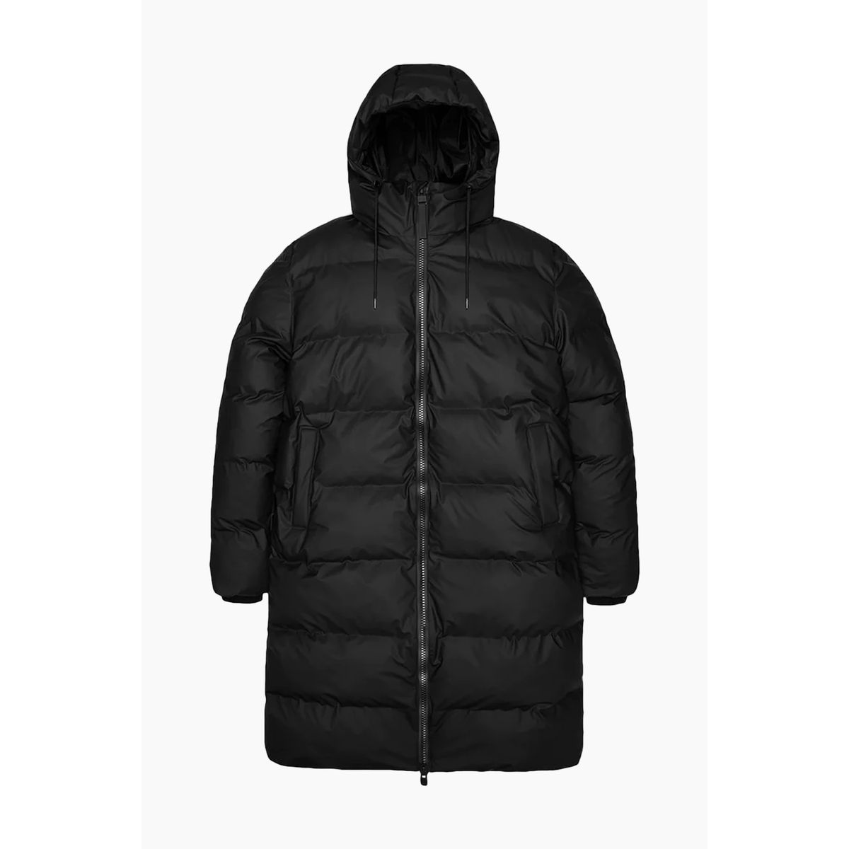 Alta Long Puffer Jacket W3T4 - Black - Rains - Sort S