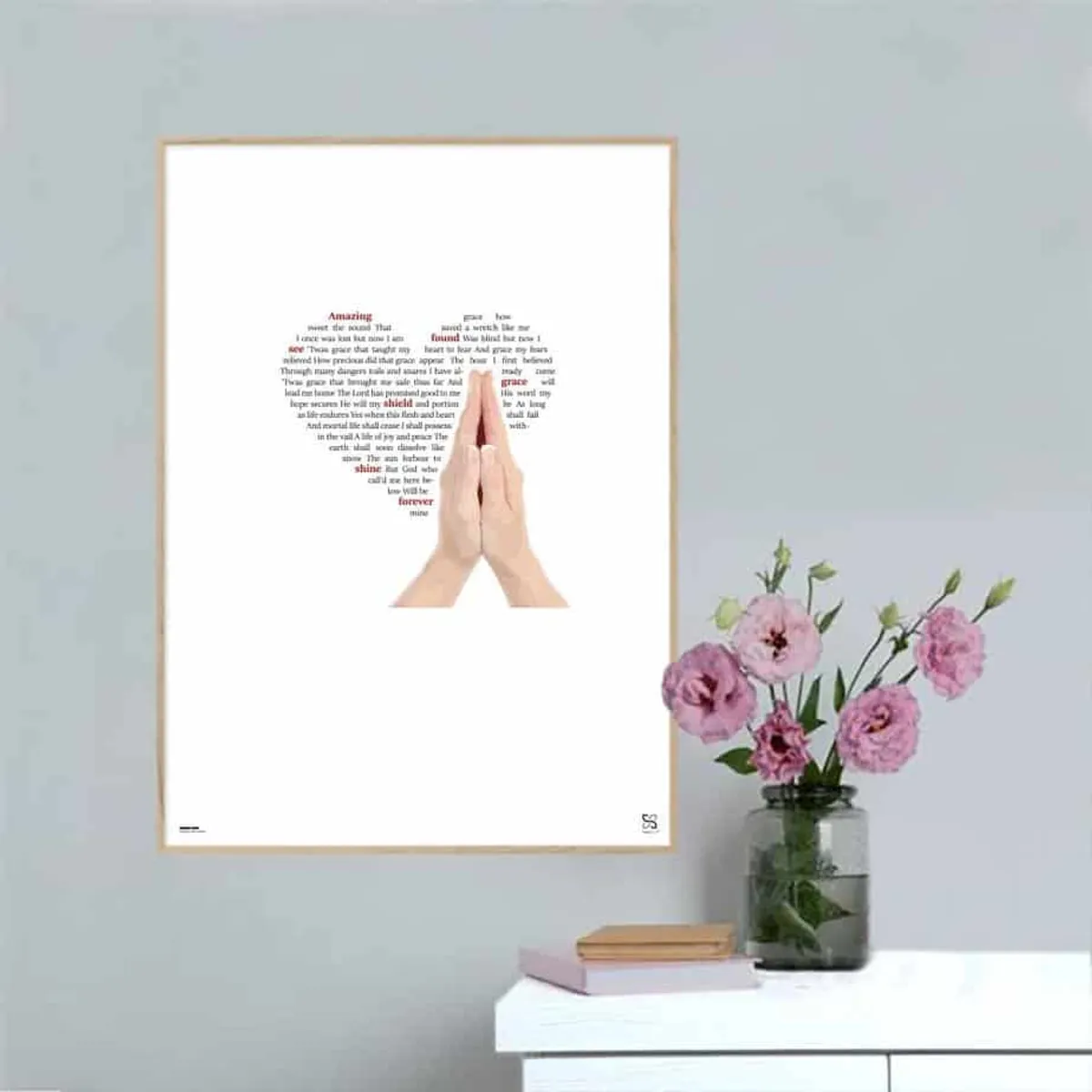 Amazing Grace - Songshape poster - 15 x 21 cm / XS / lodret