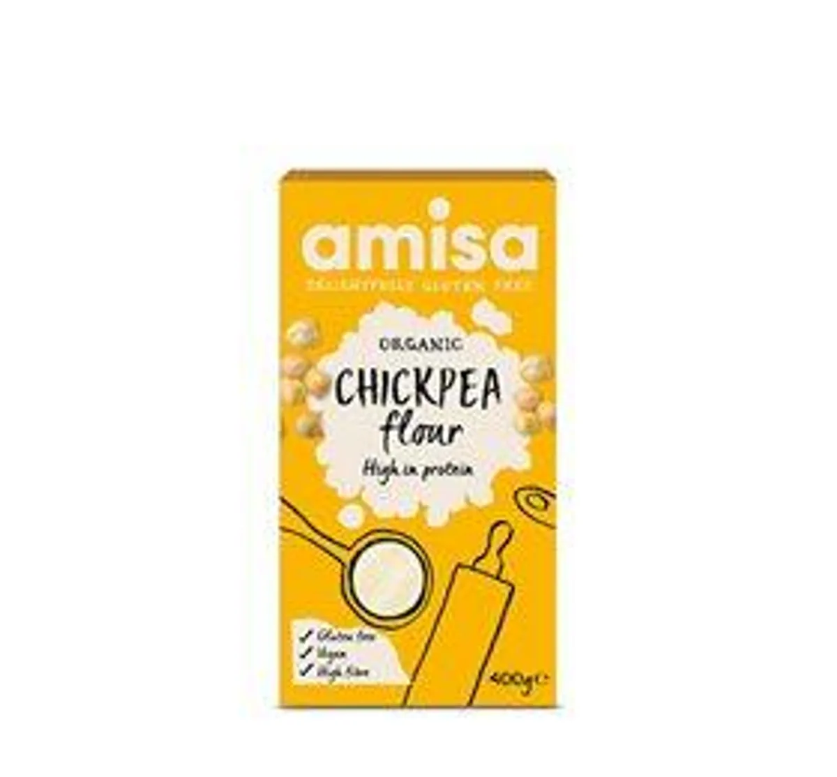 Amisa Kikærtemel fint glutenfri Ø - 400 g.