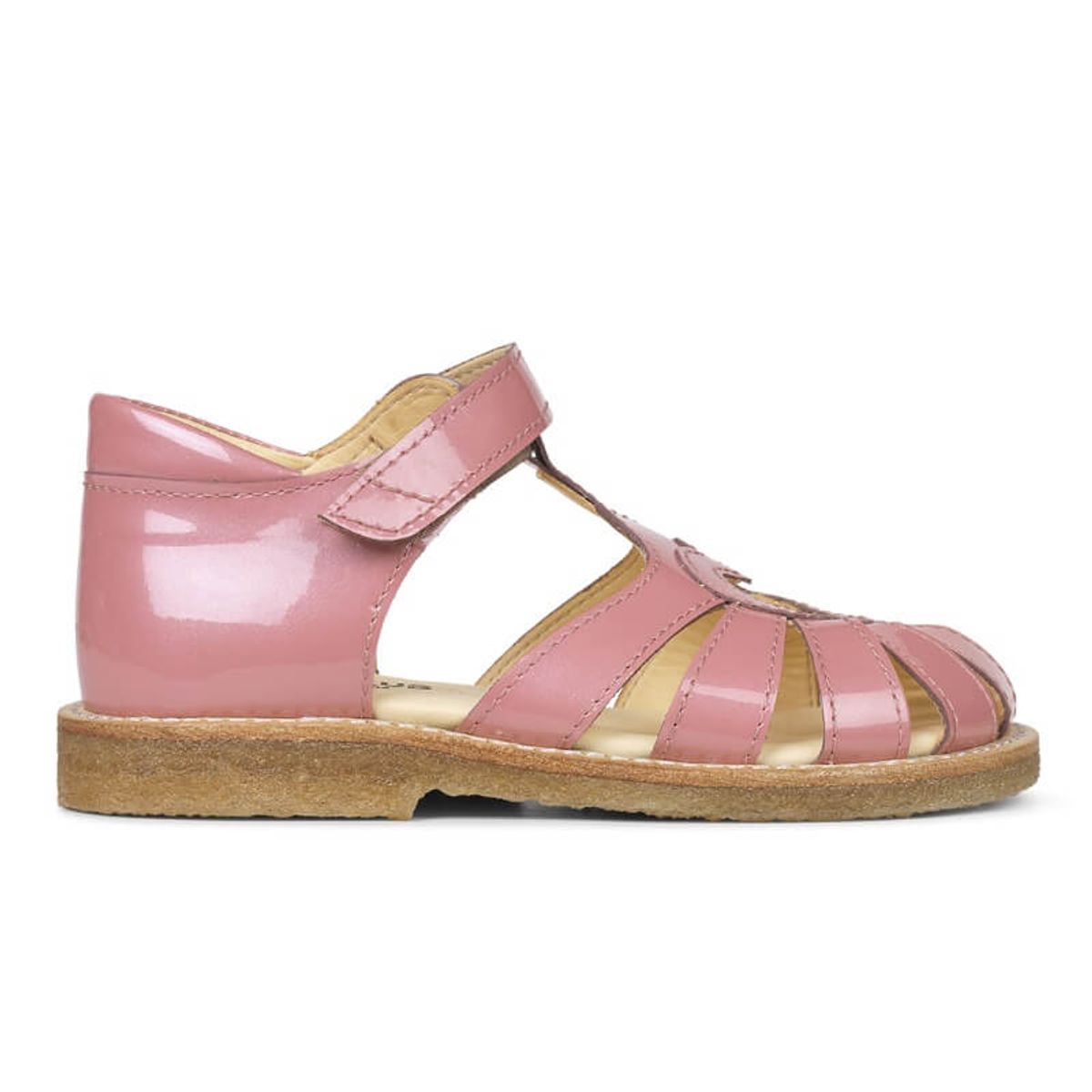 Angulus - Hjerte Sandal m. velcro - Rose Pink - 22