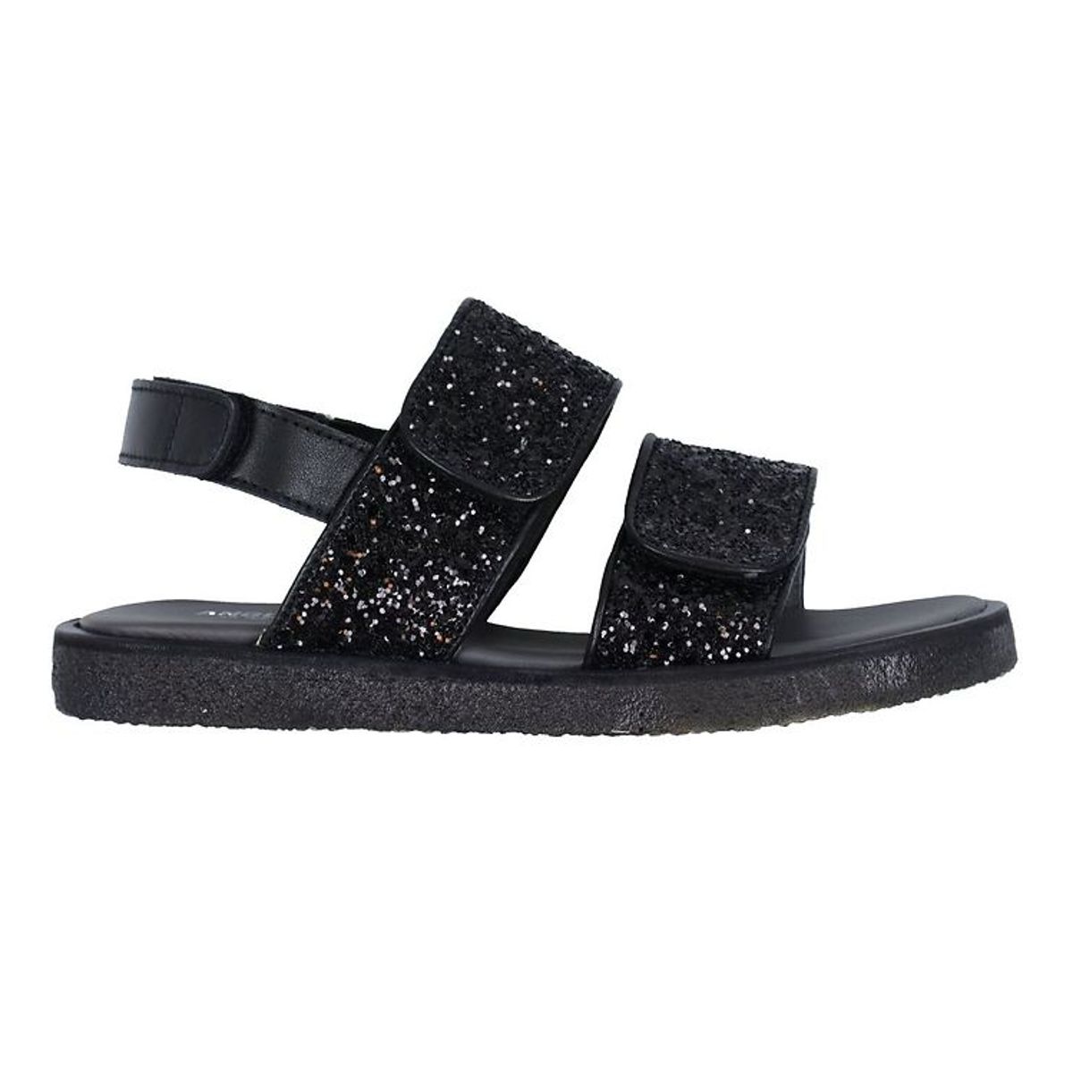 Angulus Sandal - Sort m. Glitter