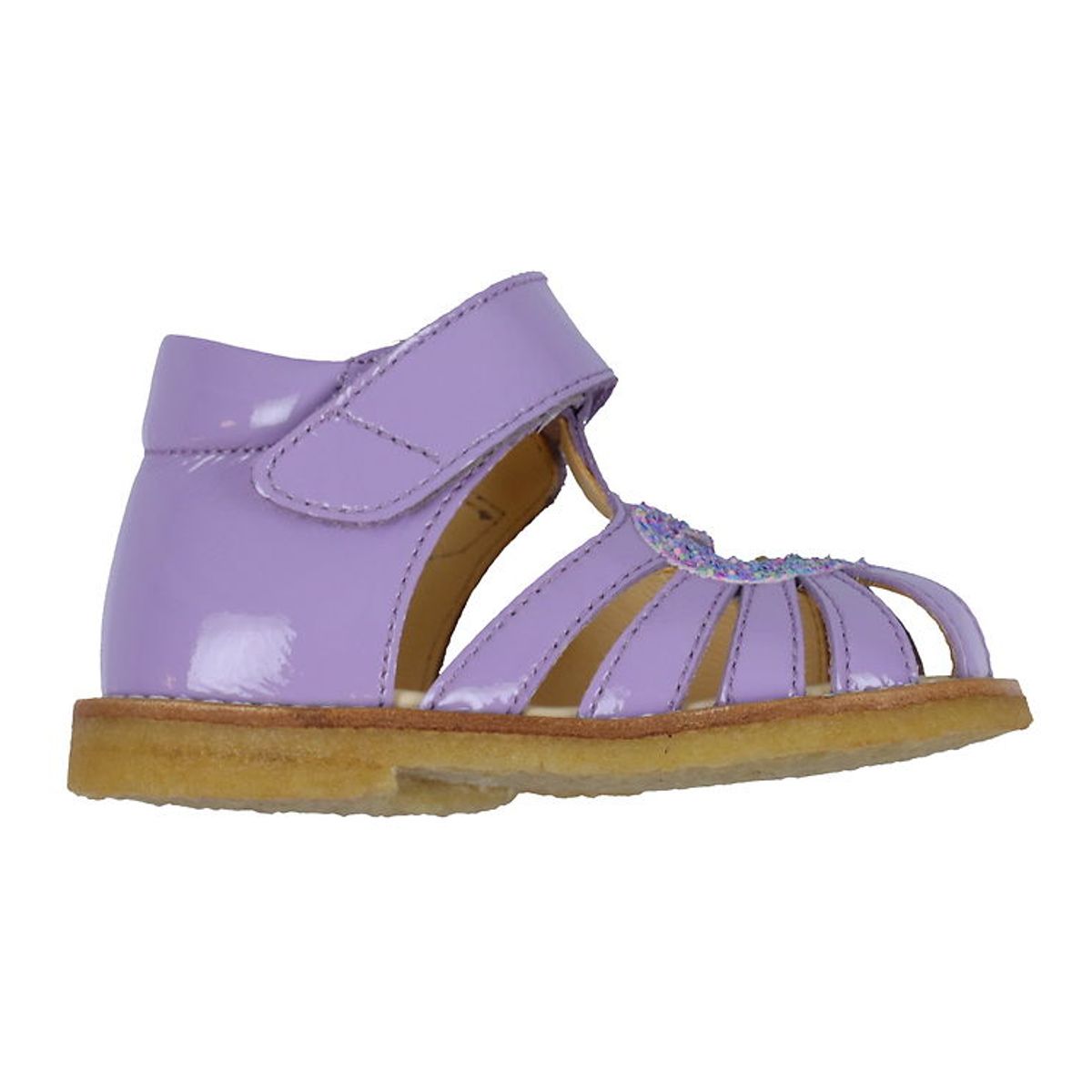 Angulus Sandaler Hjertesandal - Lilac/Confetti Glitter