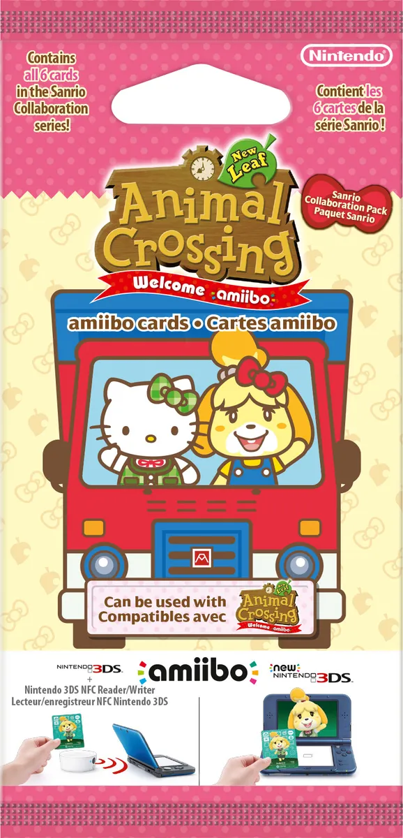 Animal Crossing Amiibo Kort - New Leaf + Sanrio