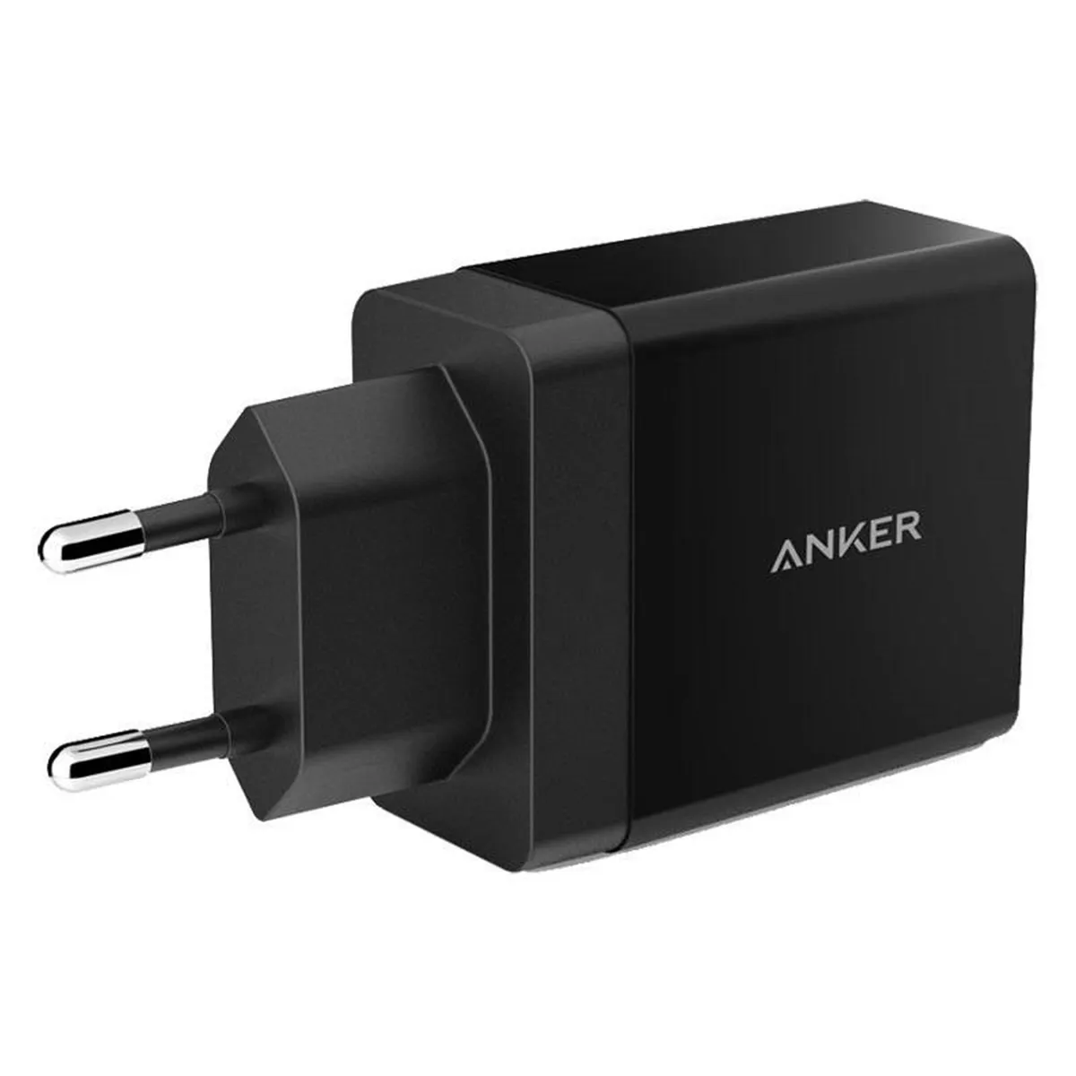 Anker 2-port USB oplader, 24W 4.8A, Sort