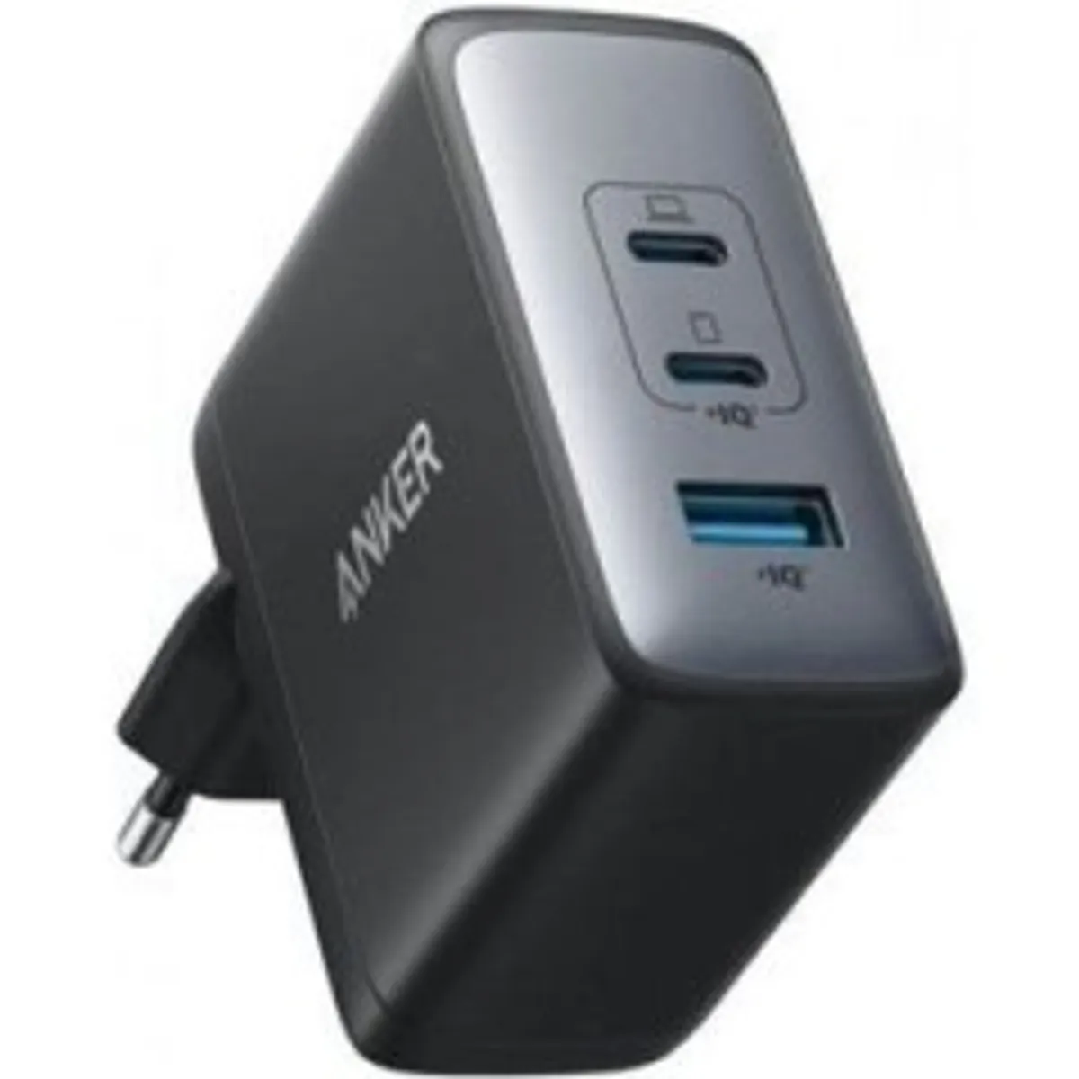 Anker Strømforsyningsadapter 100Watt Europlug (strøm CEE 7/16) GaN