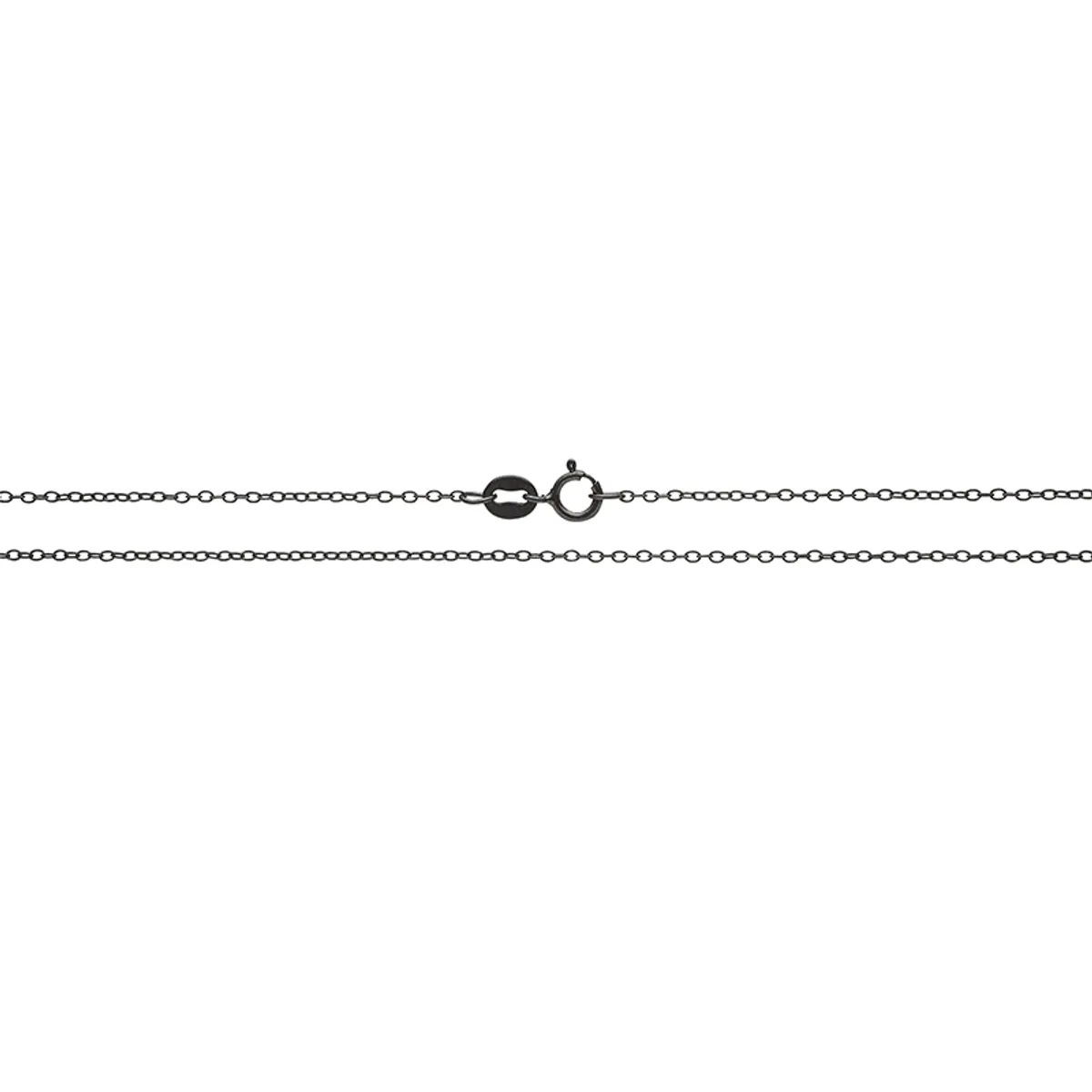 Ankerkæde oxideret sølv - 40-42-45 cm