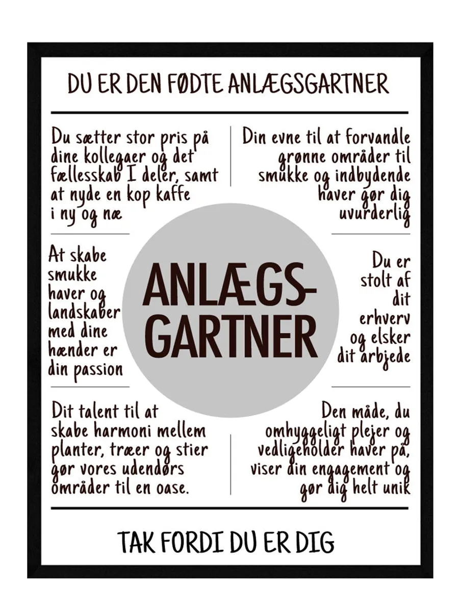 Anlægsgartner plakat