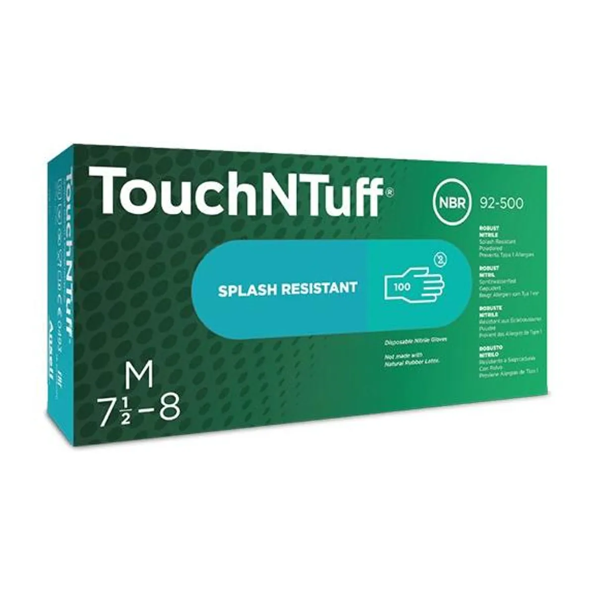 Ansell Touch & Tuff 92-500 grøn nitril med pudder