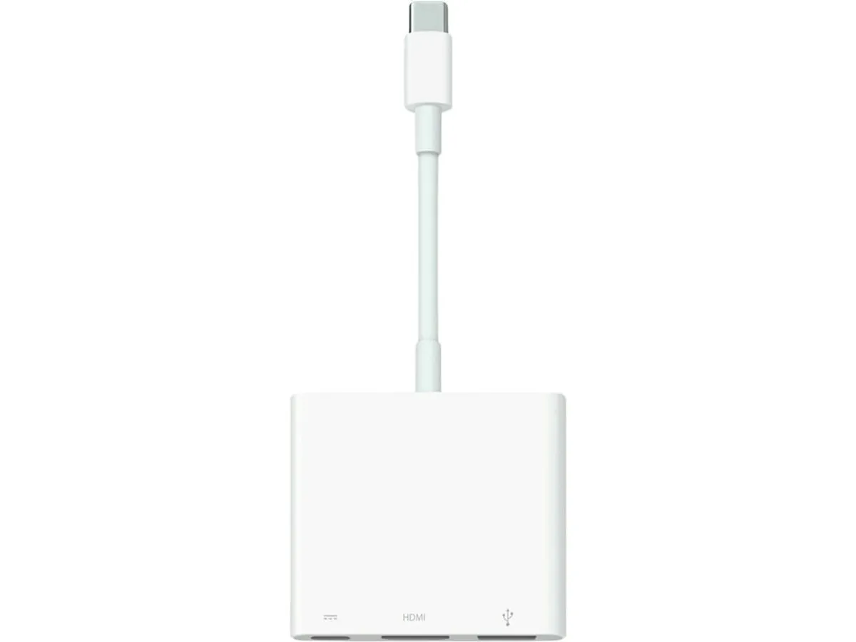 Apple Digital AV Multiport Adapter - Videoadapter - 24 pin Usb-c han til USB, Hdmi, Usb-c (kun Strøm) hun - 4K Support