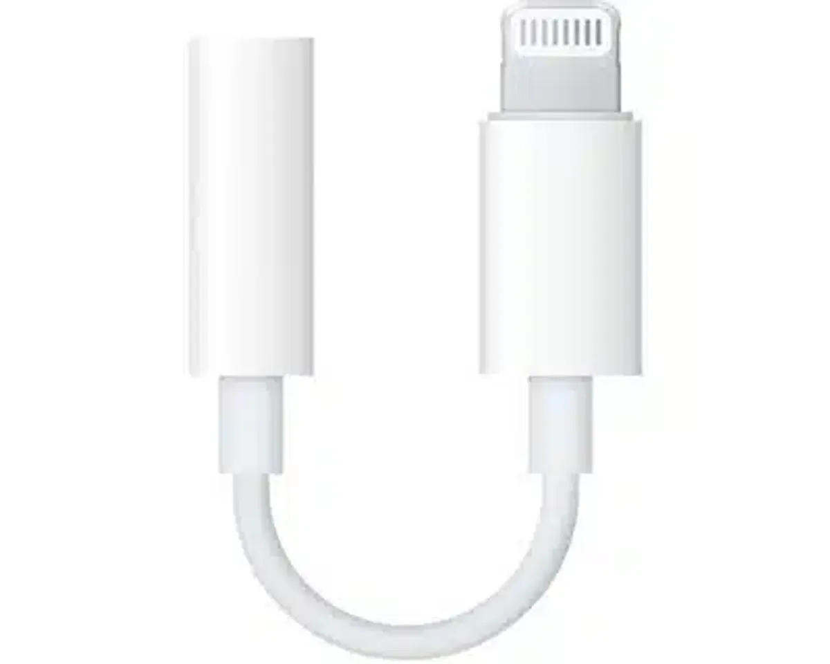 Apple Lightning til 3,5 mm jack-mellemstik til hovedtelefoner