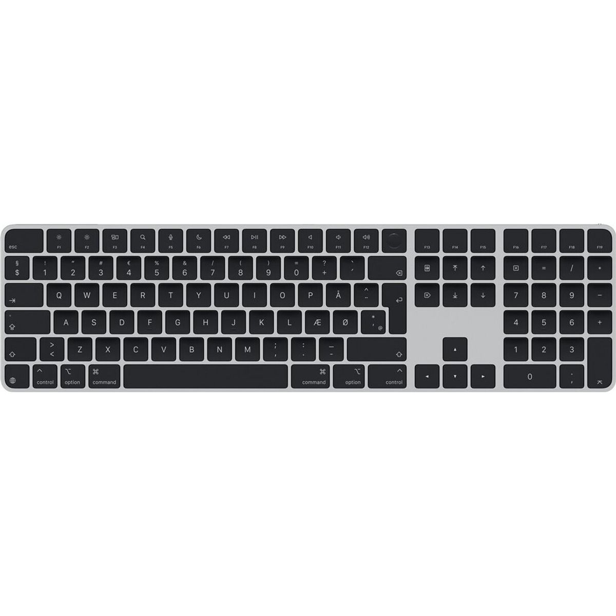 Apple - Magic Keyboard With Touch Id And Numeric Keypad Danish